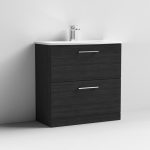 800mm Floor Standing 2 Drawer Vanity & Basin 4 - Image 10