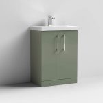 600mm Floor Standing 2 Door Vanity & Basin 1 - Image 6