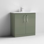 800mm Floor Standing 2 Door Vanity & Basin 4 - Image 5