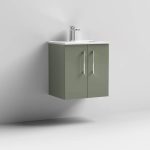 500mm Wall Hung 2 Door Vanity & Basin 2 - Image 5