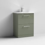 600mm Floor Standing 2 Drawer Vanity & Basin 4 - Image 5