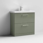 800mm Floor Standing 2 Drawer Vanity & Basin 3 - Image 5
