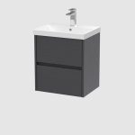 500mm Wall Hung 2-Drawer Unit & Basin 3