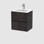 500mm Wall Hung 2-Drawer Unit & Basin 2 - Image 4