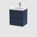 500mm Wall Hung 2-Drawer Unit & Basin 1 - Image 5
