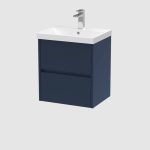 500mm Wall Hung 2-Drawer Unit & Basin 3 - Image 6