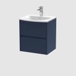 500mm Wall Hung 2-Drawer Unit & Basin 4 - Image 6