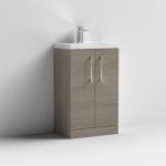 500mm Floor Standing 2-Door Vanity & Ceramic Basin - Image 8