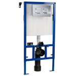 Dual Flush Conc Cist Frame Square Plate