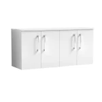 Arno 1200mm Wall Hung 4-Door Unit - No Worktop