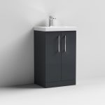 500mm Floor Standing 2 Door Vanity & Basin 3 - Image 5