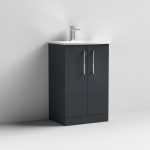 500mm Floor Standing 2 Door Vanity & Basin 4 - Image 4