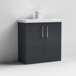 800mm Floor Standing 2 Door Vanity & Basin 3 - Image 4