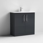 800mm Floor Standing 2 Door Vanity & Basin 4 - Image 4