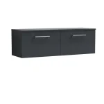 Arno 1200mm Wall Hung 2- Drawer Unit - No Worktop - Image 6