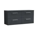 Arno 1200mm Wall Hung 4-Drawer Unit - No Worktop - Image 5