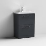 600mm Floor Standing 2 Drawer Vanity & Basin 3 - Image 4