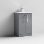 500mm Floor Standing 2 Door Vanity & Basin 2 - Image 4