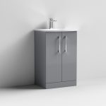 500mm Floor Standing 2 Door Vanity & Basin 4 - Image 3