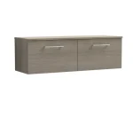 Arno 1200mm Wall Hung 2- Drawer Unit - No Worktop - Image 8