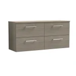 Arno 1200mm Wall Hung 4-Drawer Unit - No Worktop - Image 7
