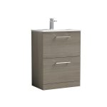 600mm Floor Standing 2 Drawer Vanity & Basin 2 - Image 6
