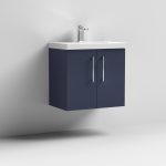 600mm Wall Hung 2 Door Vanity & Basin 1 - Image 6