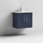 600mm Wall Hung 2 Door Vanity & Basin 2 - Image 6