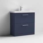 800mm Floor Standing 2 Drawer Vanity & Basin 3 - Image 6