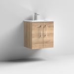 500mm Wall Hung 2 Door Vanity & Basin 2 - Image 8