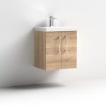 500mm Wall Hung 2 Door Vanity & Basin 3 - Image 8
