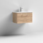 600mm Wall Hung 1 Drawer Vanity & Basin 2 - Image 8