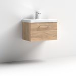 600mm Wall Hung 1 Drawer Vanity & Basin 3 - Image 7