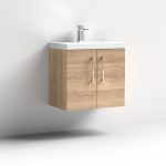 600mm Wall Hung 2 Door Vanity & Basin 1 - Image 8