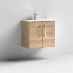 600mm Wall Hung 2 Door Vanity & Basin 2 - Image 8