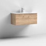 800mm Wall Hung 1 Drawer Vanity & Basin 2 - Image 7