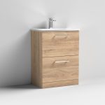 600mm Floor Standing 2 Drawer Vanity & Basin 4 - Image 8