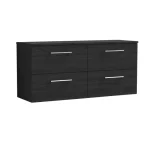 Arno 1200mm Wall Hung 4-Drawer Unit - No Worktop - Image 3