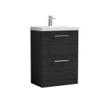 600mm Floor Standing 2 Drawer Vanity & Basin 1 - Image 8