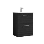 600mm Floor Standing 2 Drawer Vanity & Basin 2 - Image 9