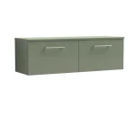 Arno 1200mm Wall Hung 2- Drawer Unit - No Worktop - Image 5