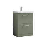 600mm Floor Standing 2 Drawer Vanity & Basin 1 - Image 4