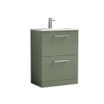 600mm Floor Standing 2 Drawer Vanity & Basin 2 - Image 4