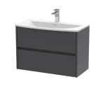 800mm Wall Hung 2-Drawer Unit & Basin 4