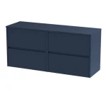1200mm Wall Hung 4-Drawer Unit - No Worktop - Image 6