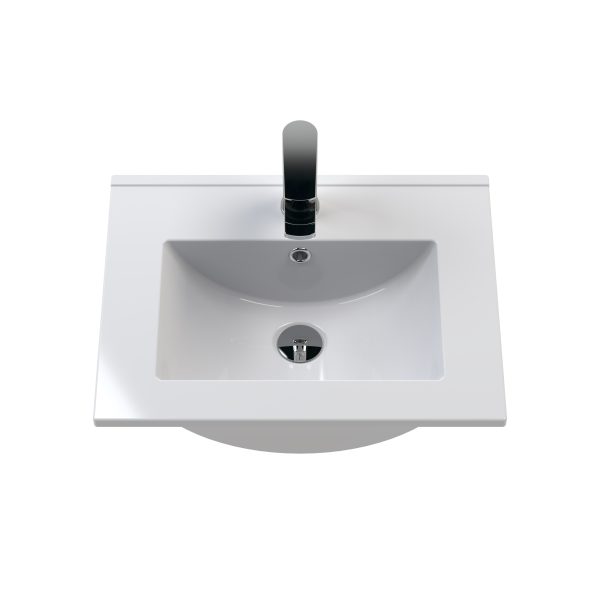 Furniture Minimalist Slimline Ceramic Basin 1 Tap Hole 500mm