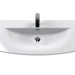 Furniture Curved Ceramic Basin 1 Tap Hole 800mm