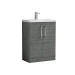 600mm Floor Standing 2-Door Vanity & Ceramic Basin - Image 10
