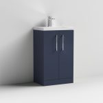 500mm Floor Standing 2-Door Vanity & Polymarble Basin - Image 7