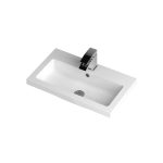 Arno Compact 600mm Polymarble Basin 1 Tap Hole
